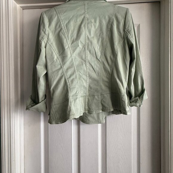 Olive Green / White House Black Market Jacket Size 14 - Picture 2 of 3